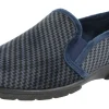 Mens Wide Fit Easy Access House Shoe Slipper - Glen<DB Wider Fit Shoes Fashion