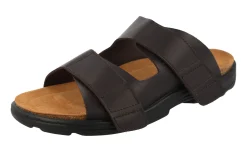 Mens Wide Fit Easy Access Adjustable Mule Sandals - Blake<DB Wider Fit Shoes New