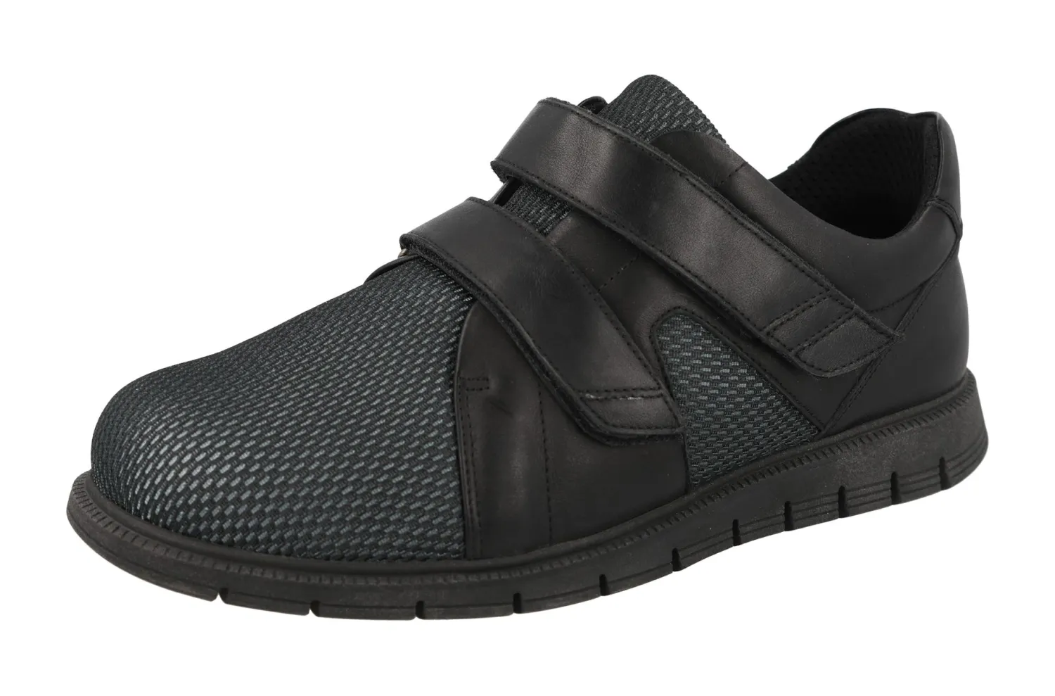 Mens Wide Fit Easy Access Trainer Style Casual Shoes - Fraser<DB Wider Fit Shoes Outlet