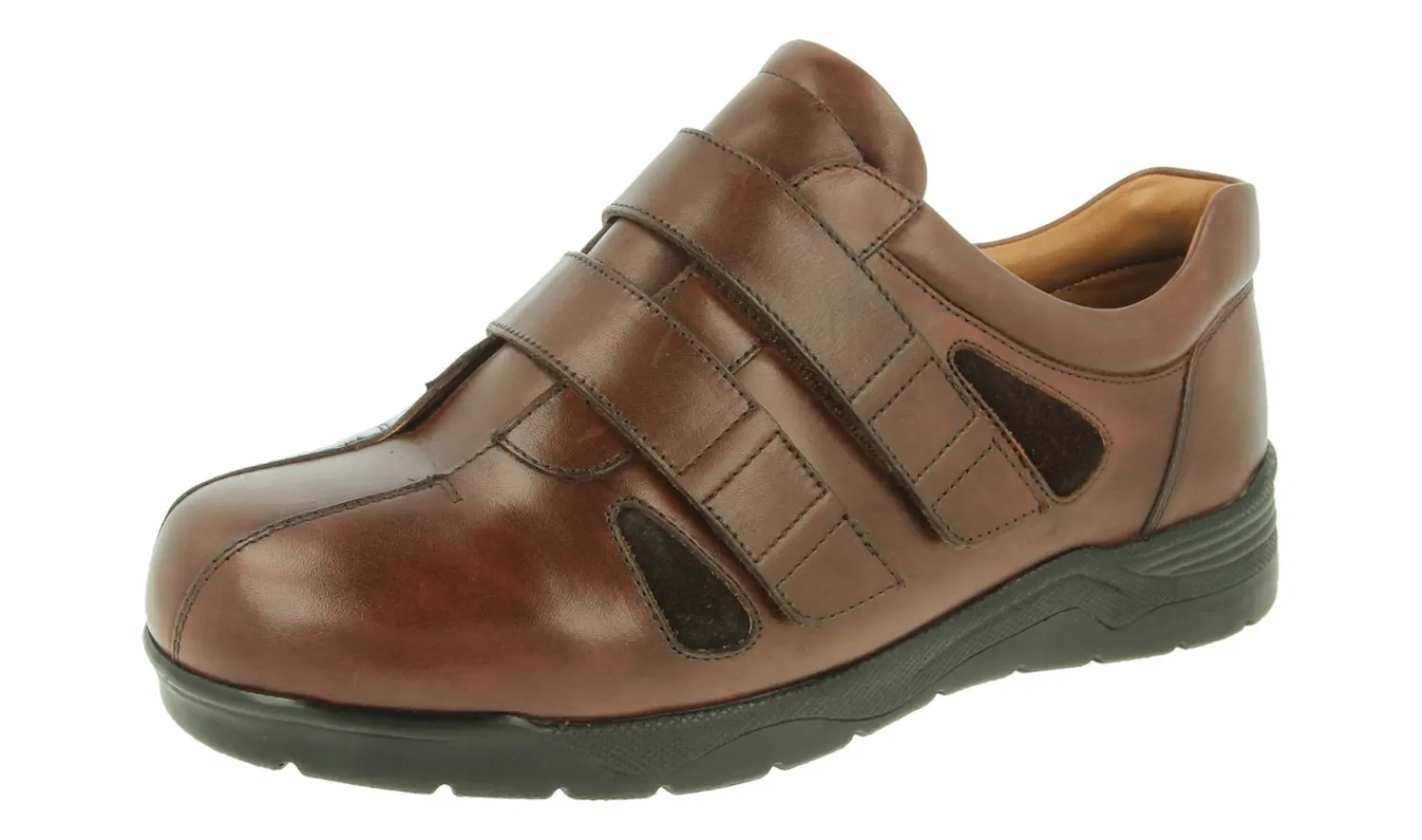 Mens Wide Fit Easy Access Shoes - Darren<DB Wider Fit Shoes New