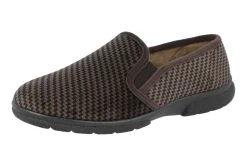 Mens Wide Fit Easy Access House Shoe Slipper - Glen<DB Wider Fit Shoes Fashion