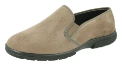 Mens Wide Fit Easy Access House Shoe Slippers - Enzo<DB Wider Fit Shoes Outlet