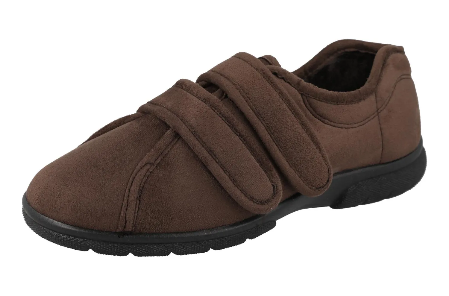 Mens Wide Fit Easy Access Slippers - Joseph<DB Wider Fit Shoes Fashion