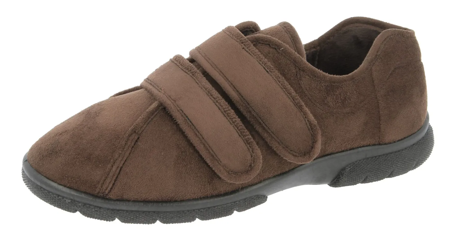 Mens Wide Fit Easy Access Slippers - Joseph<DB Wider Fit Shoes Fashion
