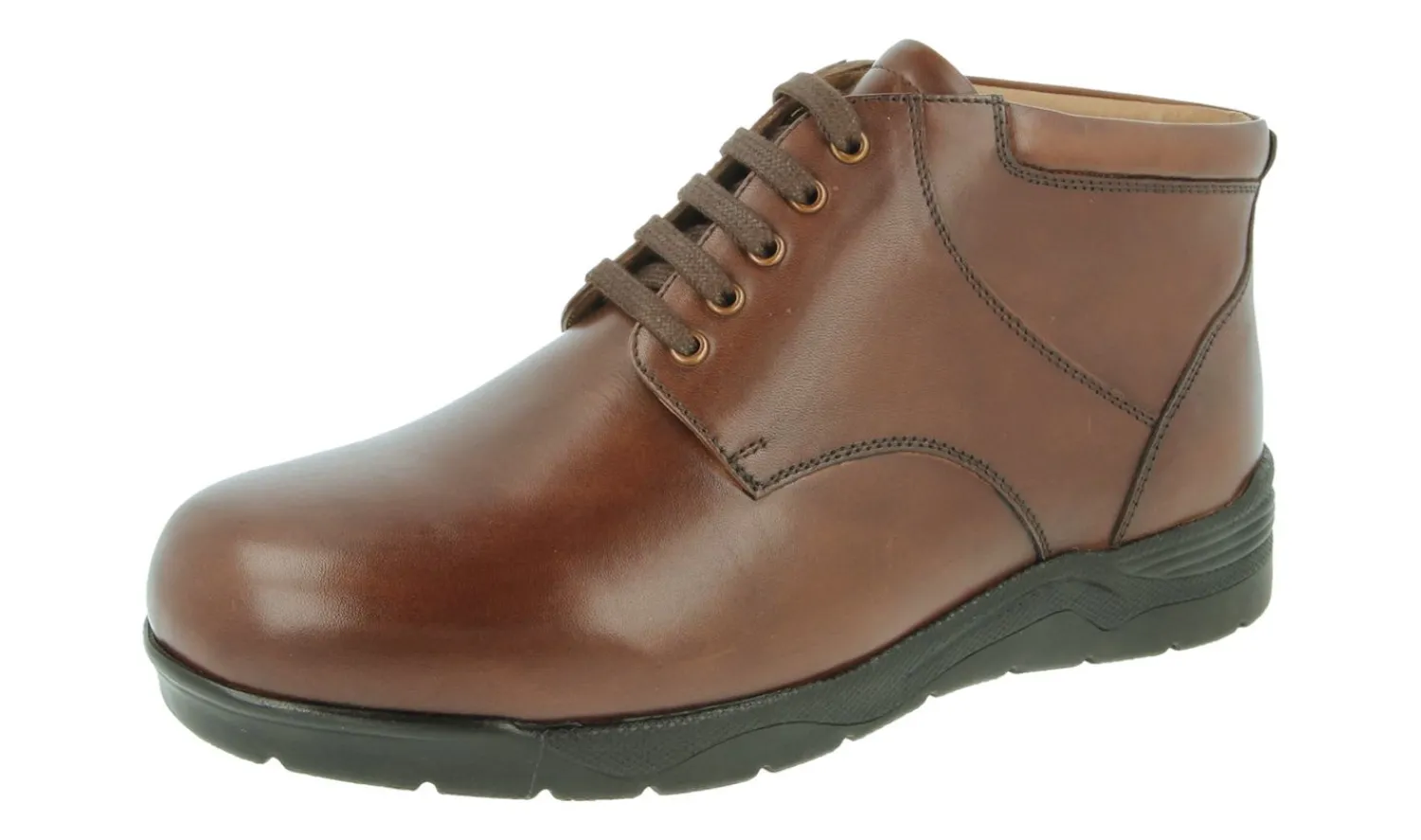 Mens Wide Fit Lace Up Ankle Boots - Douglas<DB Wider Fit Shoes Best