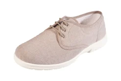 Mens Wide Fit Lace Up Canvas Shoes - Troon<DB Wider Fit Shoes New