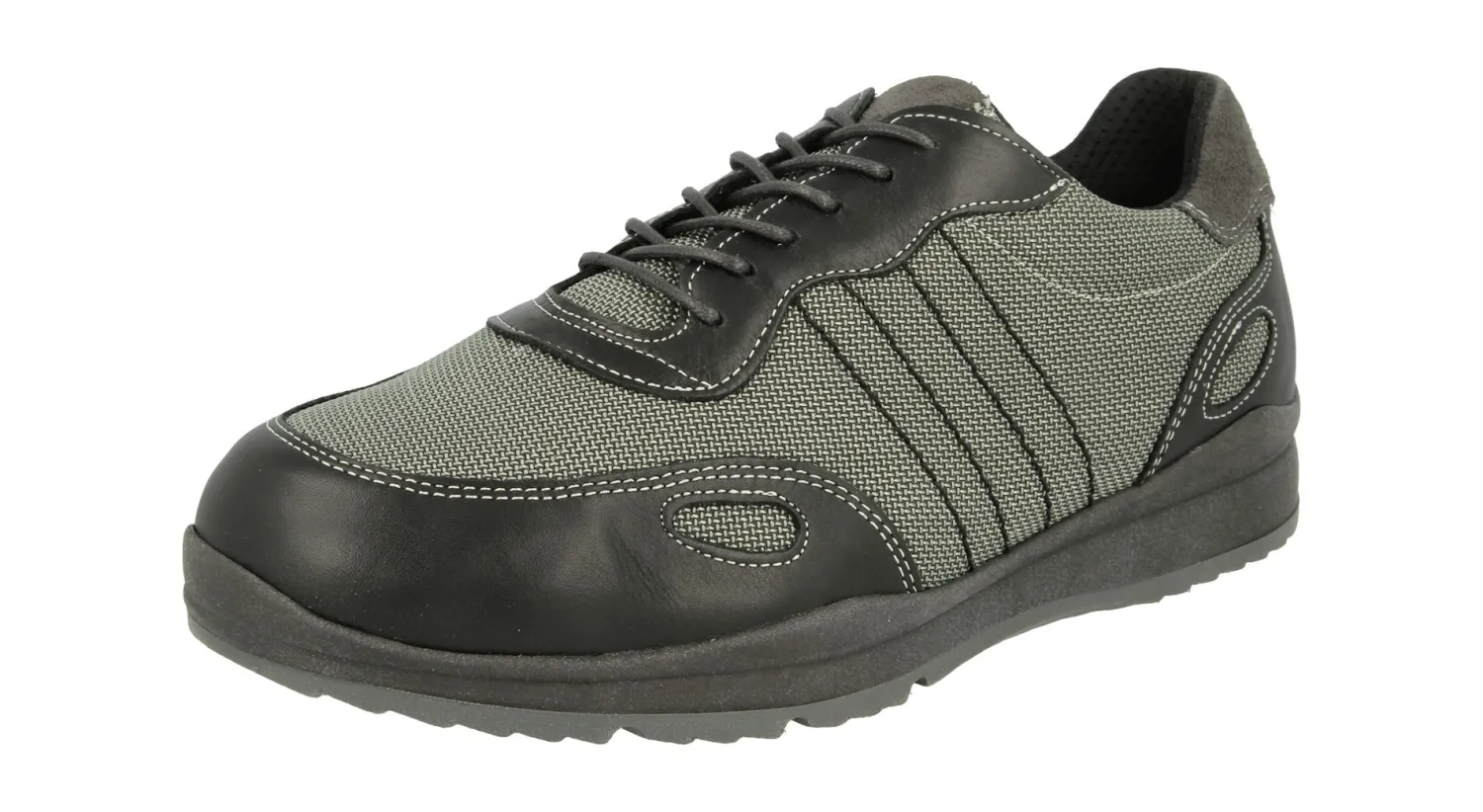 Mens Wide Fit Lace Up Trainer - Dawson<DB Wider Fit Shoes Online