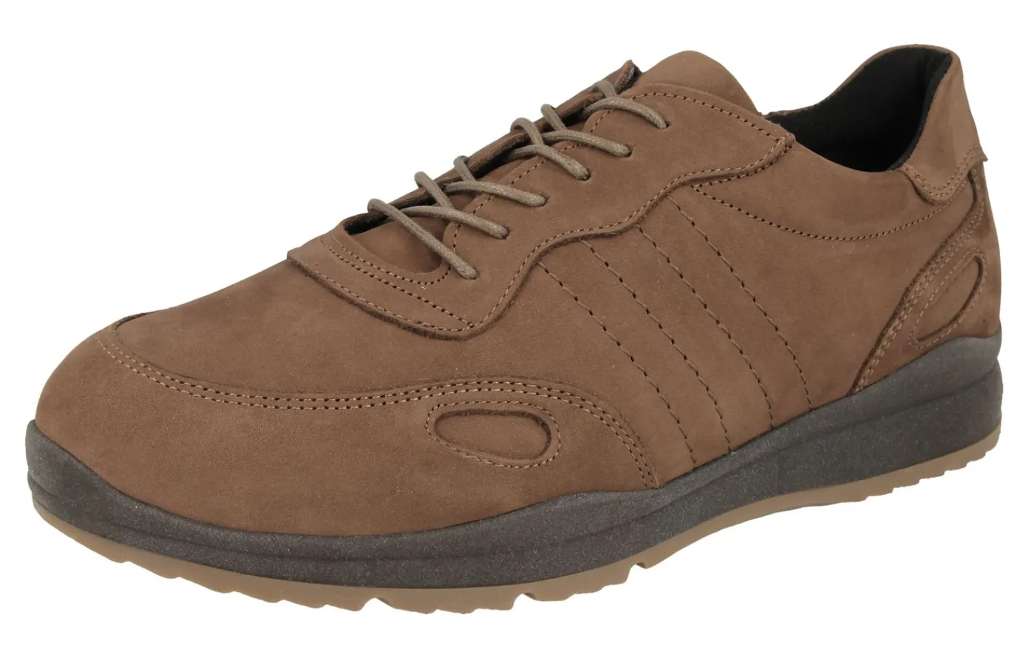 Mens Wide Fit Lace Up Trainer - Seb<DB Wider Fit Shoes Discount