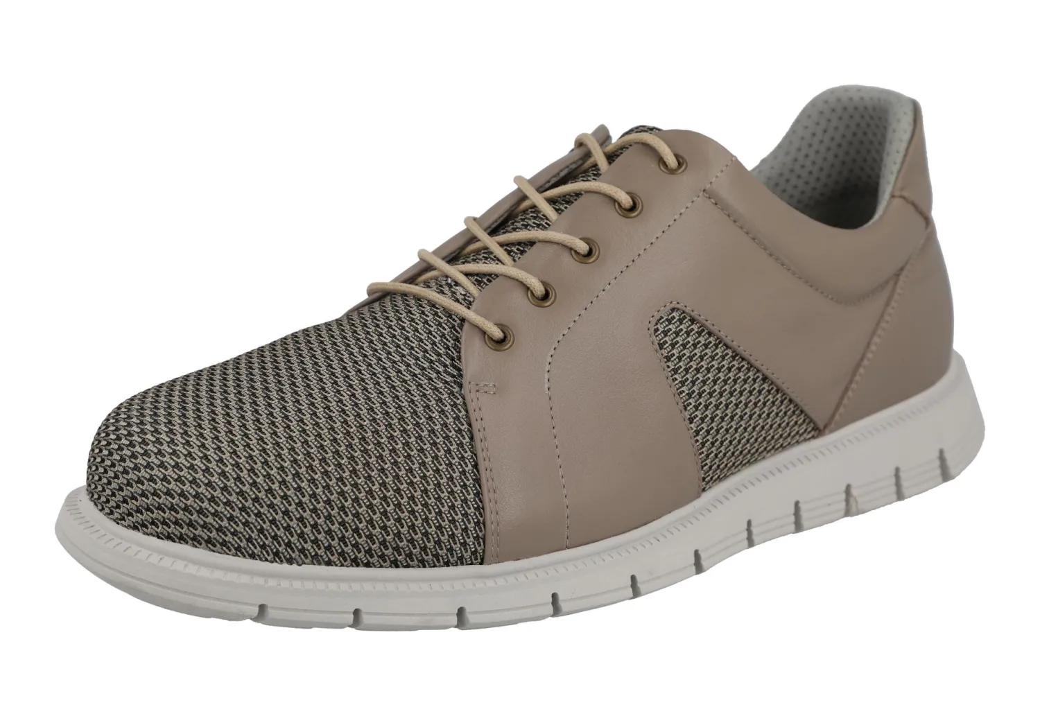 Mens Wide Fit Lace Up Trainer Style Casual Shoes - Phil<DB Wider Fit Shoes Sale