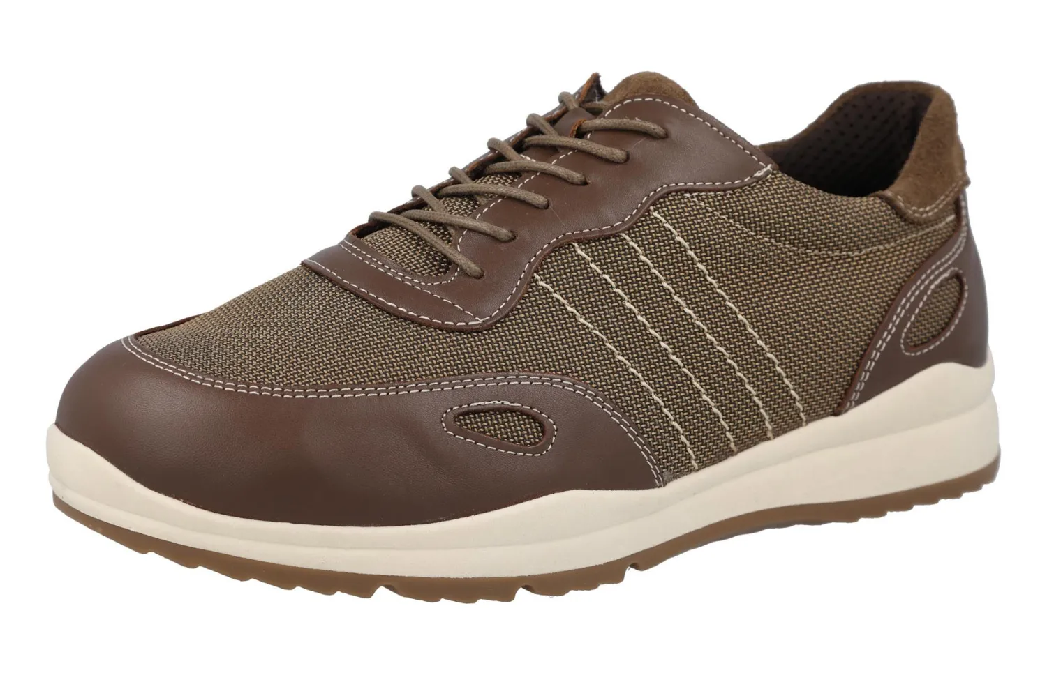 Mens Wide Fit Lace Up Trainer - Dawson<DB Wider Fit Shoes Online