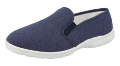 Mens Wide Fit Slip On Canvas Shoes - Arnold<DB Wider Fit Shoes Fashion
