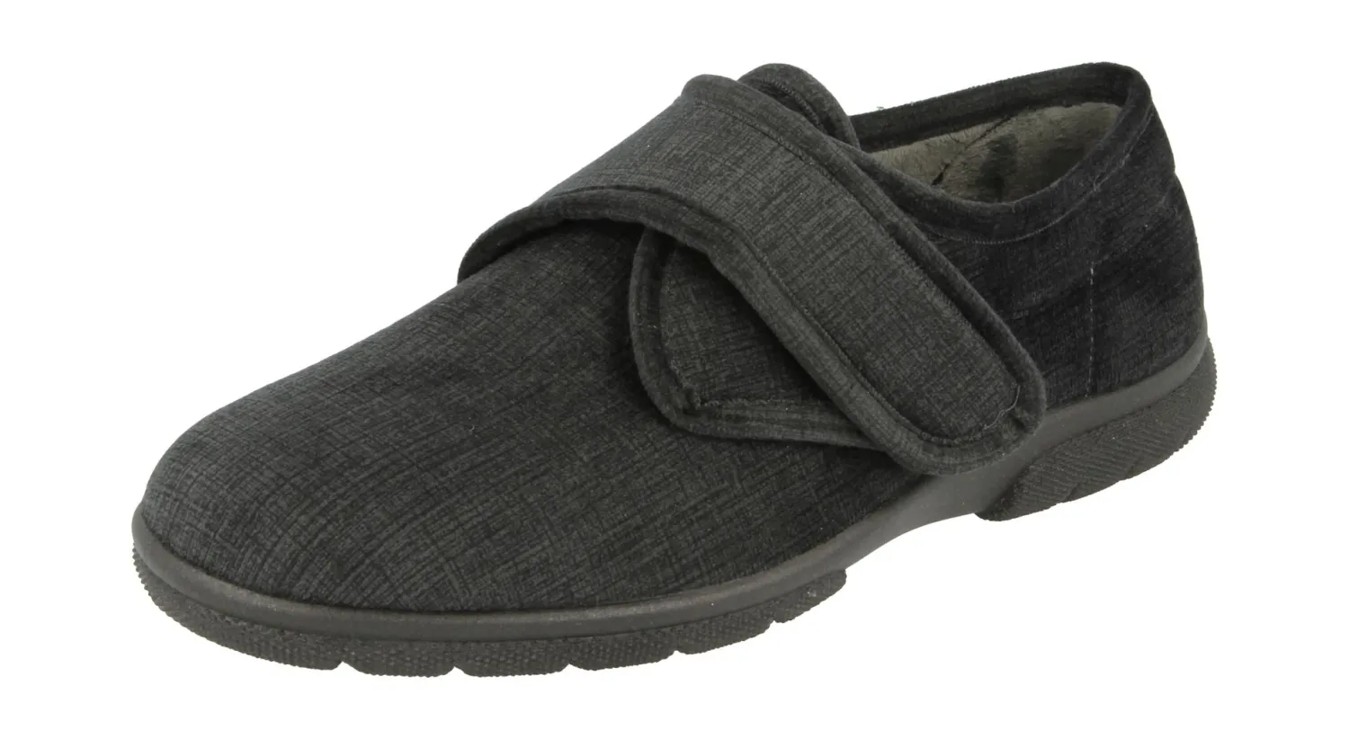 Mens Wide Fit Slippers - Hallam<DB Wider Fit Shoes Online