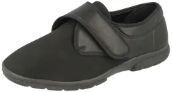 Mens Wide Fit Stretch Fabric House Shoe - Carlton<DB Wider Fit Shoes Outlet