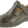 Mens Wide Fit T-Bar Closed Toe Sandals - Barney<DB Wider Fit Shoes Sale