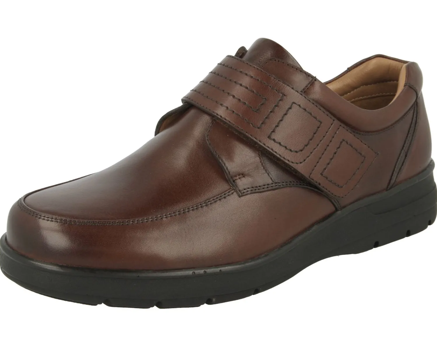 Mens Wide Fit Touch Strap Casual Shoes - Bahamas<DB Wider Fit Shoes New