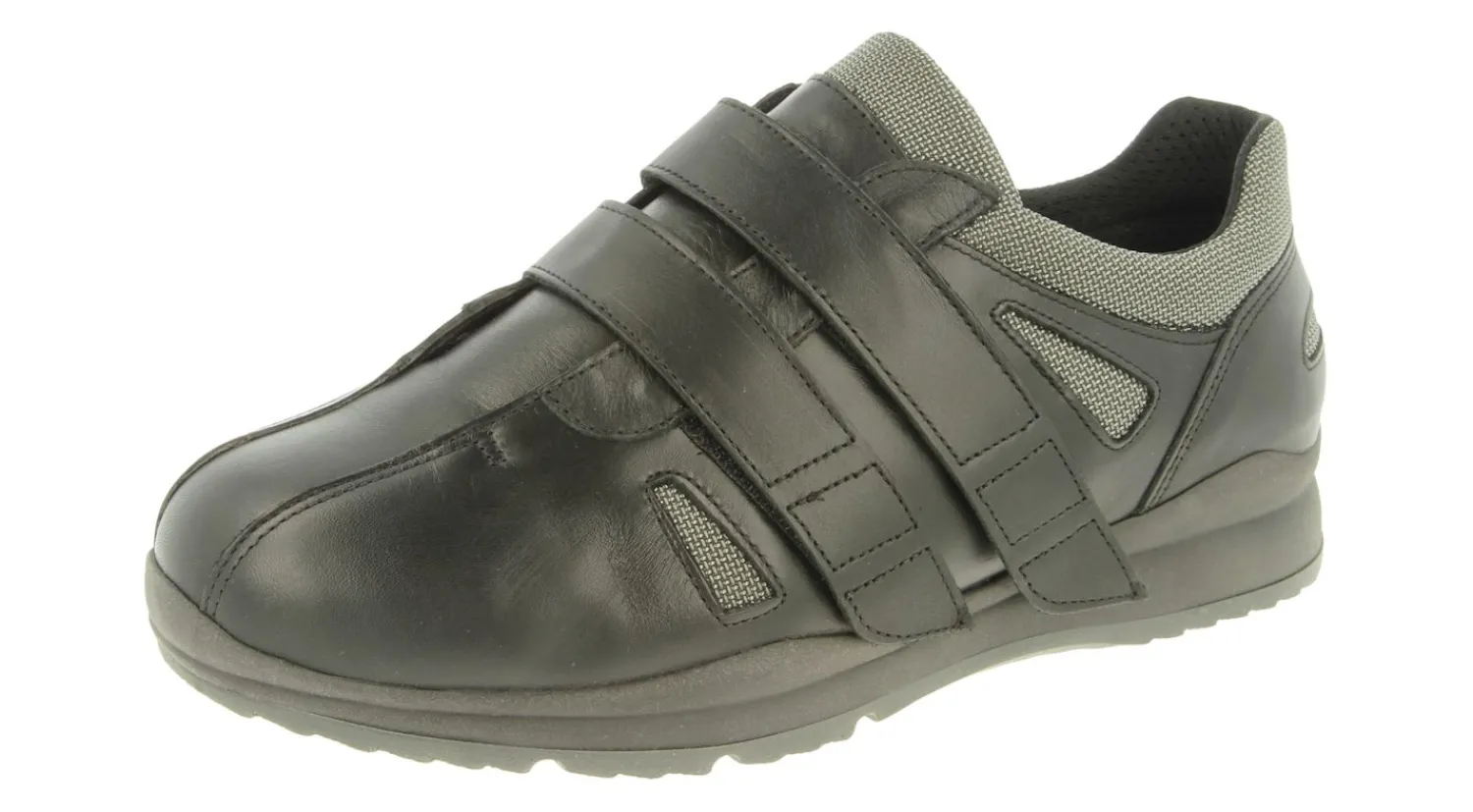 Mens Wide Fit Touch Strap Easy Access Trainer - Devon<DB Wider Fit Shoes Fashion
