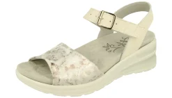 Womens Wide Fit Adjustable Strap Sandals - Nightjar<DB Wider Fit Shoes Discount
