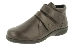 Womens Wide Fit Ankle Easy Access Boots - Woodpecker<DB Wider Fit Shoes Clearance