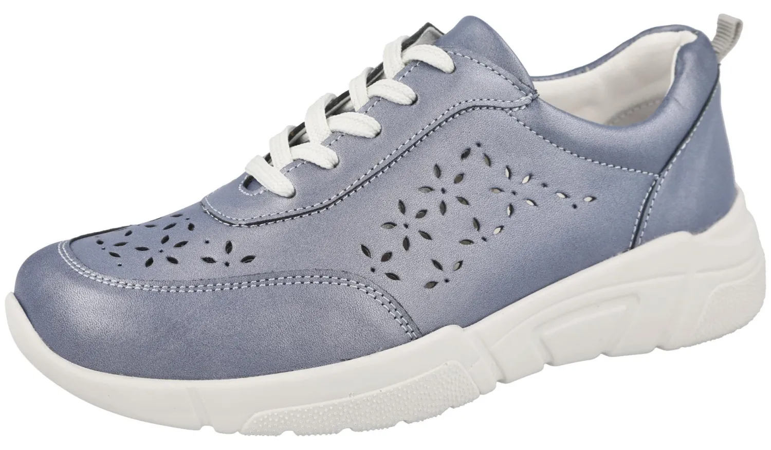 Womens Wide Fit Breathable Lace Trainer - Briar<DB Wider Fit Shoes New