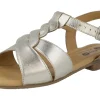 Womens Wide Fit Buckle Fastening Flat Sandals  - Burma<DB Wider Fit Shoes Clearance