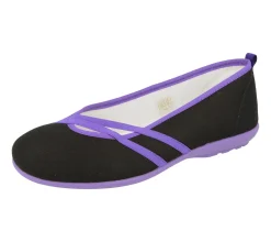 Womens Wide Fit Canvas Ballet Pumps - Sunflower<DB Wider Fit Shoes Online