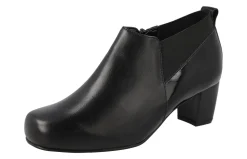 Womens Wide Fit Dress Heel Demi-Boots - Carrie<DB Wider Fit Shoes Fashion