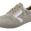 Womens Wide Fit Easy Access Lace Up Flat Casual Shoes - Cedar<DB Wider Fit Shoes New