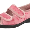 Womens Wide Fit Easy Access House Shoe Slippers - Summer<DB Wider Fit Shoes Discount