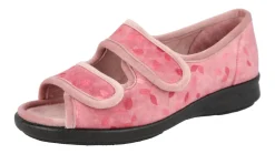 Womens Wide Fit Easy Access House Shoe Slippers - Summer<DB Wider Fit Shoes Discount