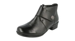 Womens Wide Fit Easy Access Heeled Boots - Cherbourg<DB Wider Fit Shoes Best