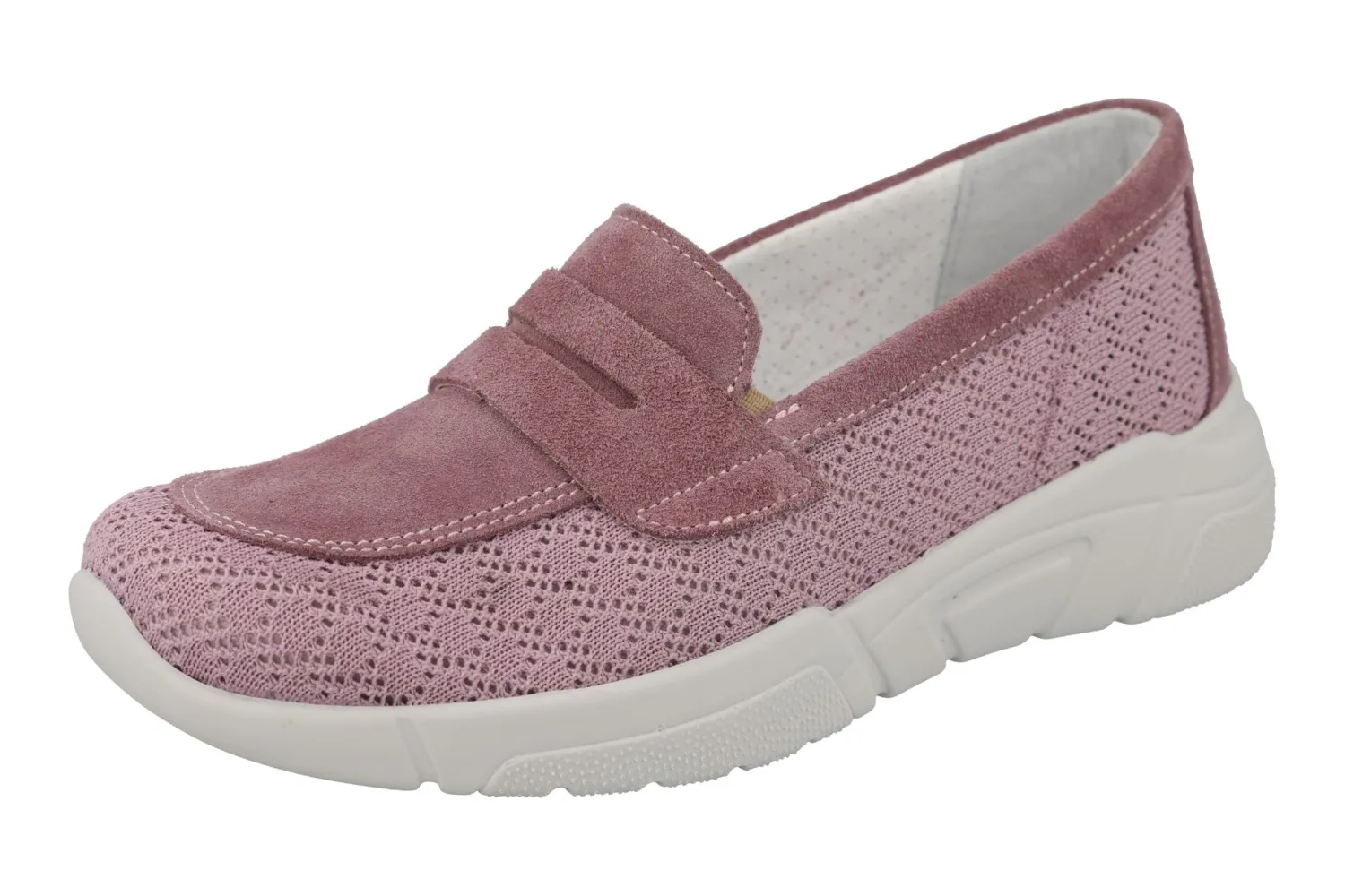 Womens Wide Fit Easy Access Casual Loafer Shoes - Crane<DB Wider Fit Shoes Outlet