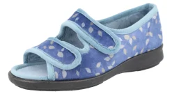 Womens Wide Fit Easy Access House Shoe Slippers - Summer<DB Wider Fit Shoes Discount