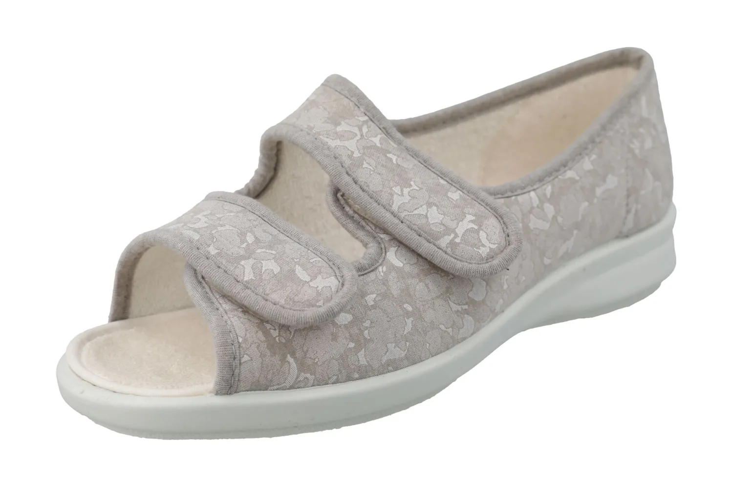 Womens Wide Fit Easy Access Full Back Canvas Shoes - Rattle<DB Wider Fit Shoes New