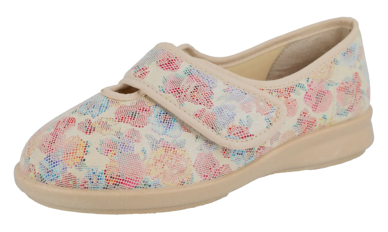Womens Wide Fit Easy Access House Shoes - Shrew<DB Wider Fit Shoes Hot