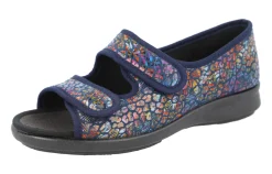 Womens Wide Fit Easy Access House Shoe Slippers - Squirrel<DB Wider Fit Shoes Outlet