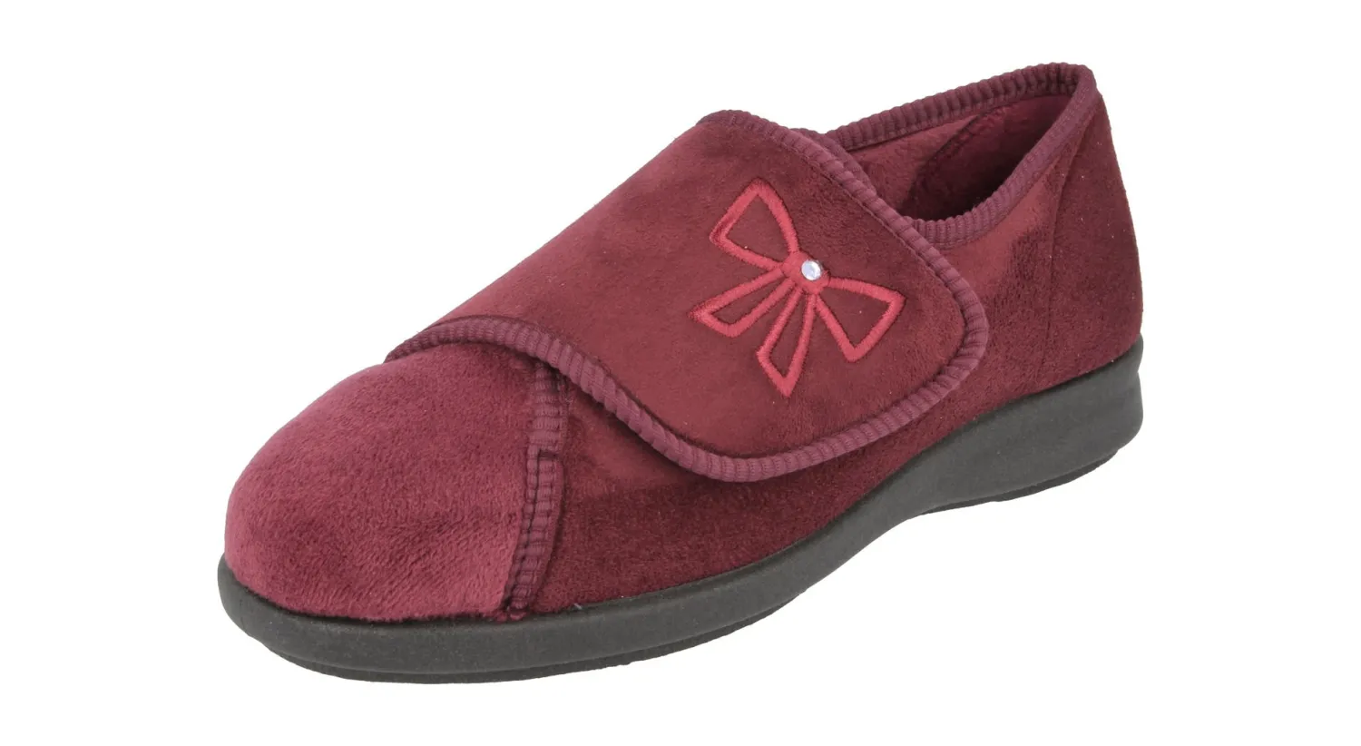 Womens Wide Fit Easy Access Slippers - Keeston<DB Wider Fit Shoes Fashion