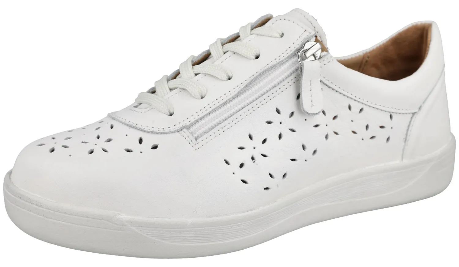 Womens Wide Fit Easy Entry Flat Shoe - Kaunas<DB Wider Fit Shoes Fashion
