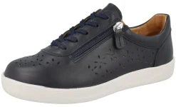 Womens Wide Fit Easy Entry Flat Shoe - Kaunas<DB Wider Fit Shoes Fashion