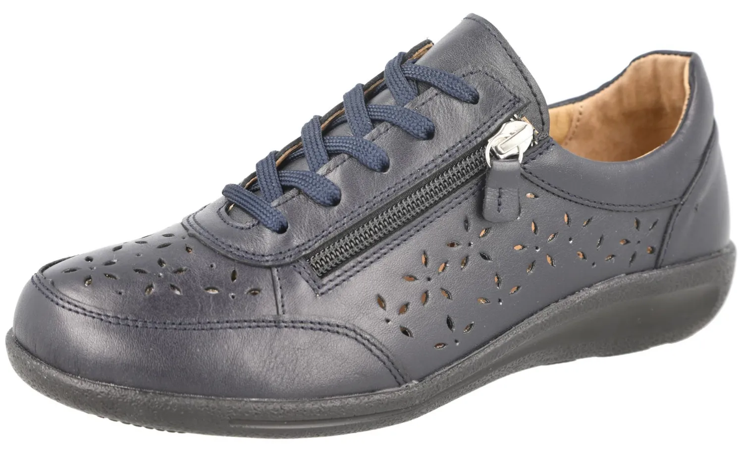Womens Wide Fit Easy Entry Flat Shoe - Mickie<DB Wider Fit Shoes Online
