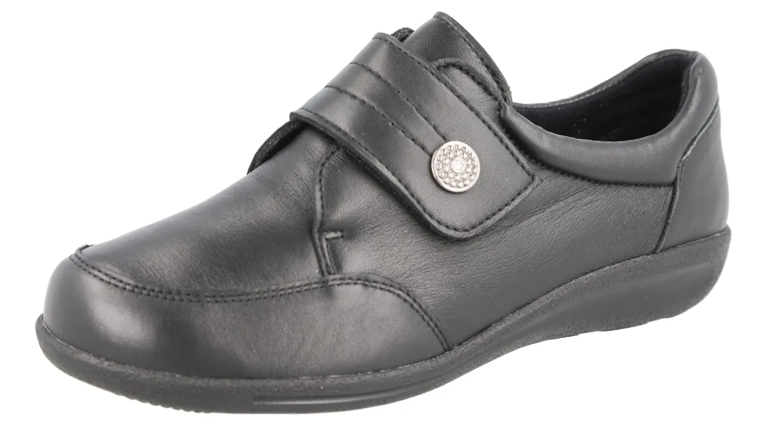 Womens Wide Fit Easy On Flat Shoes - Lapland<DB Wider Fit Shoes Clearance