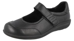 Womens Wide Fit Easy On Mary Jane Flat Shoes - Redpoll<DB Wider Fit Shoes Discount