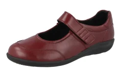 Womens Wide Fit Easy On Mary Jane Flat Shoes - Redpoll<DB Wider Fit Shoes Discount