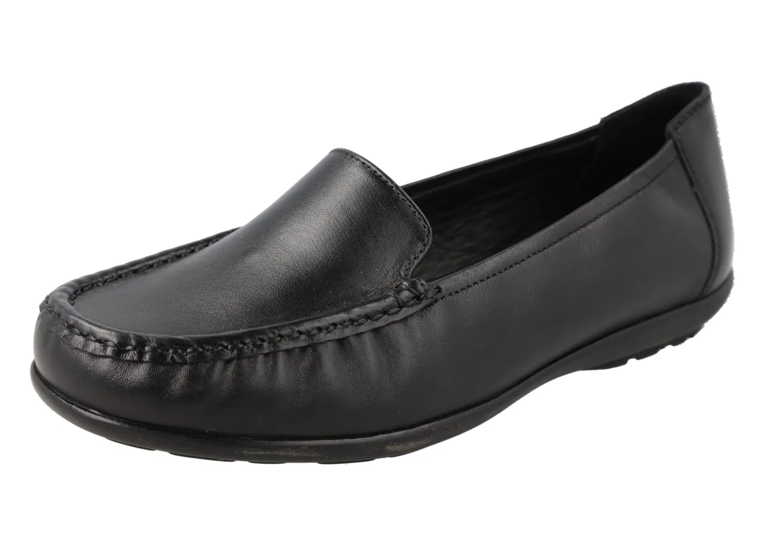 Womens Wide Fit Elasticated Loafer Shoes - Partridge<DB Wider Fit Shoes Discount