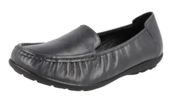 Womens Wide Fit Elasticated Loafer Shoes - Partridge<DB Wider Fit Shoes Discount