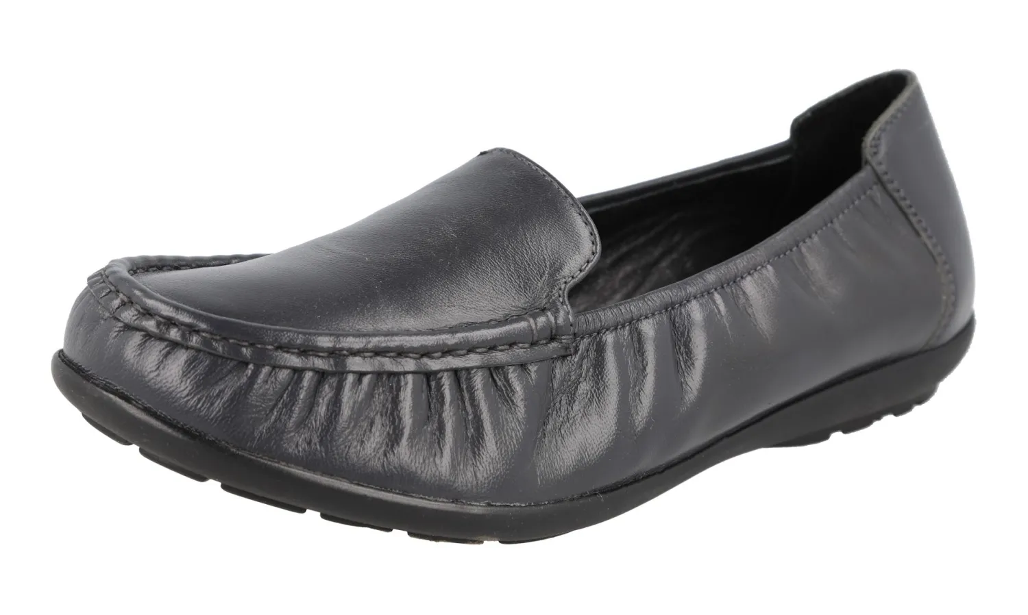 Womens Wide Fit Elasticated Loafer Shoes - Partridge<DB Wider Fit Shoes Discount