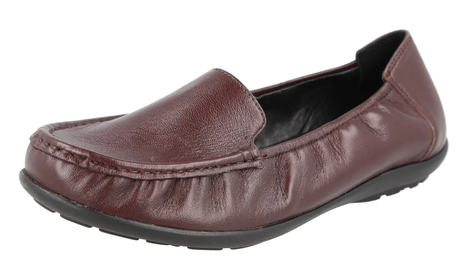 Womens Wide Fit Elasticated Loafer Shoes - Partridge<DB Wider Fit Shoes Discount