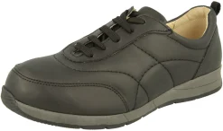 Womens Wide Fit Faux Leather Trainer - Daytona<DB Wider Fit Shoes Fashion