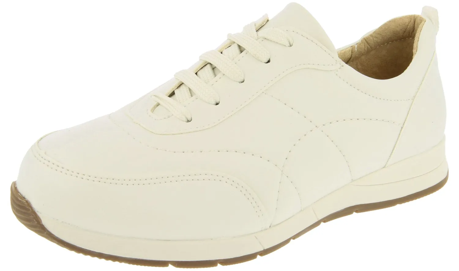 Womens Wide Fit Faux Leather Trainer - Daytona<DB Wider Fit Shoes Fashion