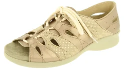 Womens Wide Fit Full Back Adjustable Strap Sandals - Ocean<DB Wider Fit Shoes Fashion