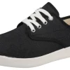 Womens Wide Fit Lace Canvas Flat Shoe - Lavinia<DB Wider Fit Shoes Outlet